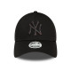 NEW ERA, Wmns metallic logo 9forty neyyan, Blkxmt