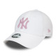 NEW ERA, Wmns metallic logo 9forty neyyan, Whi