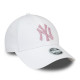 NEW ERA, Wmns metallic logo 9forty neyyan, Whi