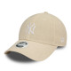 NEW ERA, Wmns mlb linen 9forty neyyan, Stnwhi