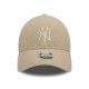 NEW ERA, Wmns mlb linen 9forty neyyan, Stnwhi