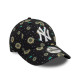 NEW ERA, Chyt floral aop 9forty newera, Blkwhi