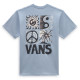 VANS, Vans sunbaked ss tee, Dusty blue