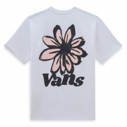 VANS, Brush petal ss tee, White