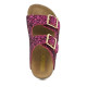 COLORS OF CALIFORNIA, Glitter sandal 2 buckles, Fuxia