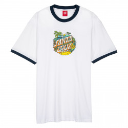 SANTA CRUZ, Aloha dot front ringer, White