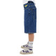 HOMEBOY, X-tra monster denim shorts, Washed blue