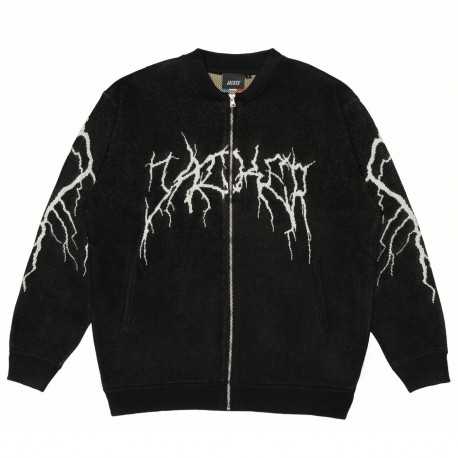 Crash knit bomber - Black