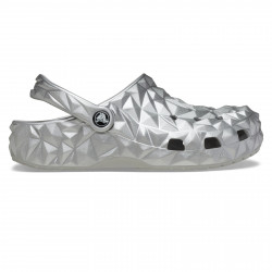 CROCS, Cls metallic geometric clog, Silver