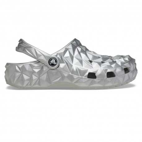 Cls metallic geometric clog - Silver