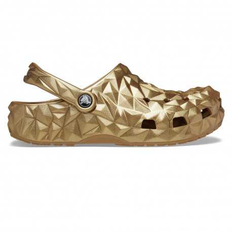 Cls metallic geometric clog - Gold