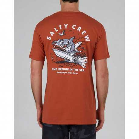 Hot rod shark premium s/s tee - Rust