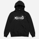 WASTED, Hoodie zip boiler, - black