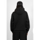 WASTED, Hoodie zip boiler, - black