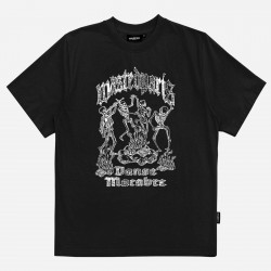 WASTED, T-shirt macabre, Black