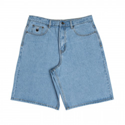 NONSENSE, Short biggerfoot denim, White