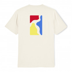 POETIC COLLECTIVE, Color logo t-shirt, Natural white