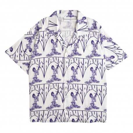 Casca hawaiian shirt - Off white / navy