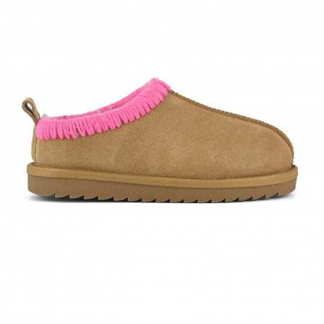 Big threads slipper - Tan
