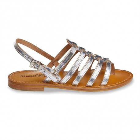 sandales tropeziennes argent