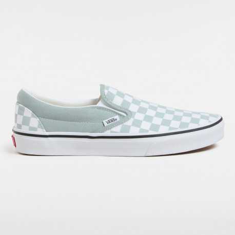 Classic slip-on color theory checkerboard - Pure grey