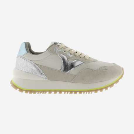 Viento nylon/serraje metal - Beige