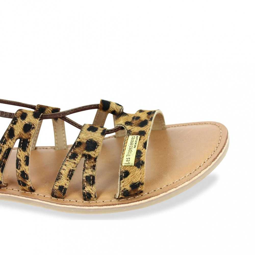sandale tropezienne leopard