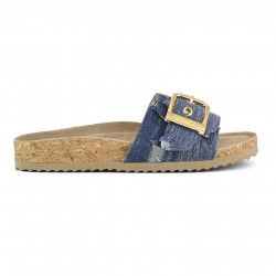 COLORS OF CALIFORNIA, Monoband sandal cork&denim, Jeans