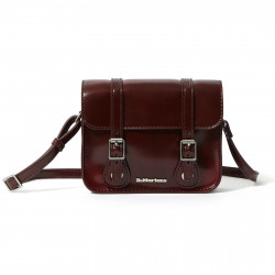 DR. MARTENS, 7 in vegan satchel, Cherry red cambridge brush