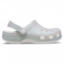 CROCS, Classic iridescent glitter cgk, White