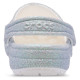 CROCS, Classic iridescent glitter cgk, White