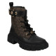 MICHAEL KORS, Blake colby, Black nappa pu/ brown /butternut logo pu