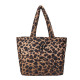 NEW ERA, Leopard quilted tote bag neyyan, Brsblk