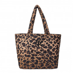 NEW ERA, Leopard quilted tote bag neyyan, Brsblk