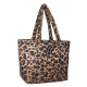 NEW ERA, Leopard quilted tote bag neyyan, Brsblk