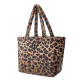NEW ERA, Leopard quilted tote bag neyyan, Brsblk