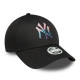 NEW ERA, Wmns metallic logo 9forty neyyan, Blkipu