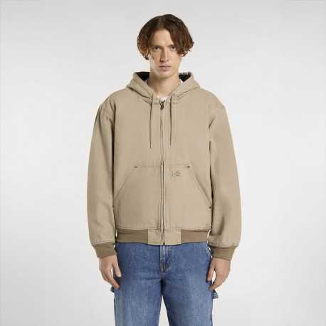 Hilham hooded canvas jacket - Desert sand