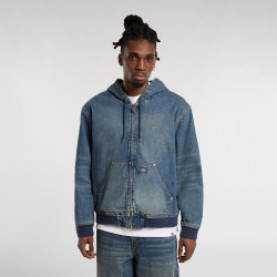 DICKIES, Hilham hooded jacket, Khaki tinted blue