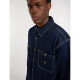DICKIES, Mechanic denim shirt ls, Dark indigo