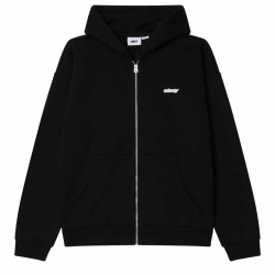 OBEY, Gaze extra heavy zip hood, Black