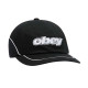 OBEY, Obey rewind 6 pnl velcro back, Black