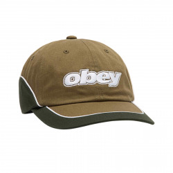 OBEY, Obey rewind 6 pnl velcro back, Olive multi