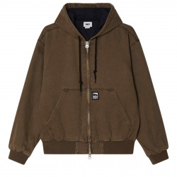 OBEY, Obey glen zip up jacket, Wren faded wash