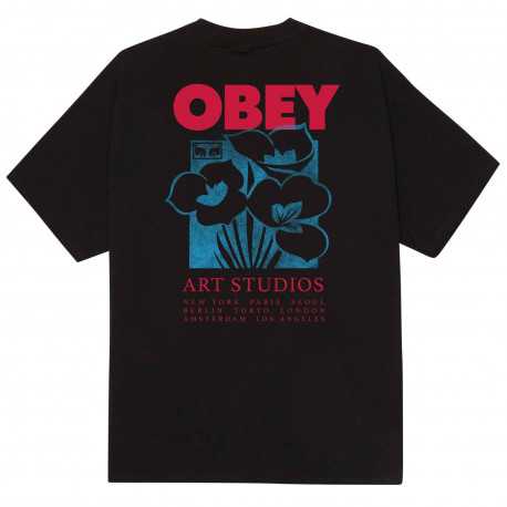 Obey art studio flowers - Black