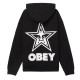 OBEY, Bold star extra heavy hood, Black