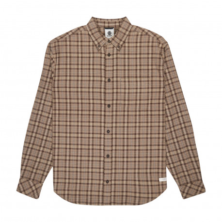 Button down reg - Tartan aluminium