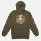 SALTY CREW, Tentacles hooded fleece, Dusty olive