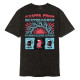 SANTA CRUZ, Vtg screaming connect t-shirt, Black acid wash