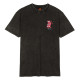 SANTA CRUZ, Vtg screaming connect t-shirt, Black acid wash